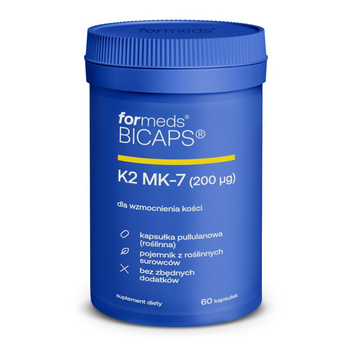 Bicaps K2 MK-7 ForMeds, 60 kapsułek