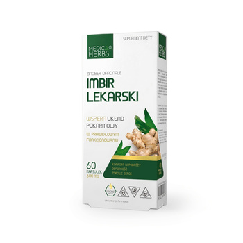 Imbir Lekarski Medica Herbs, 60 kapsułek.