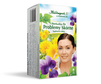 Herbatka fix PROBLEMY SKÓRNE, 20 saszetek, Herbapol Kraków