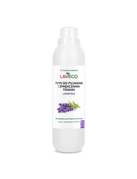 Płyn do płukania i zmiękczania tkanin - lawenda Laveco, 1l