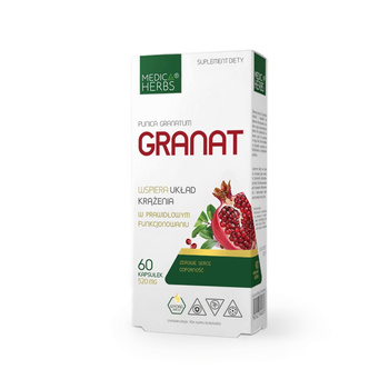 Granat  Medica Herbs, 60 kapsułek.