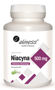 Niacyna 500mg Vege Aliness, 100 kaps.