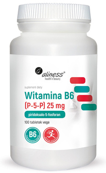 Witamina B6 25mg Vege Aliness, 100 tabl.